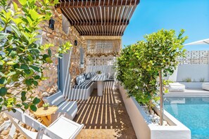 Aquarill | Terrace/patio - ArtChroma House (Santorini)