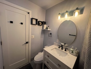 Towels, soap, toilet paper