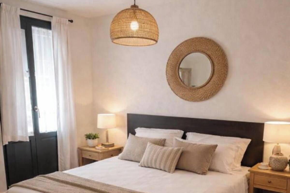 Double Room, Beach View | Desk, laptop workspace, blackout drapes, free WiFi