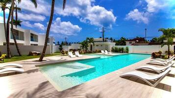 Apartment, 1 Bedroom, Smoking, Terrace | Pool | Outdoor pool