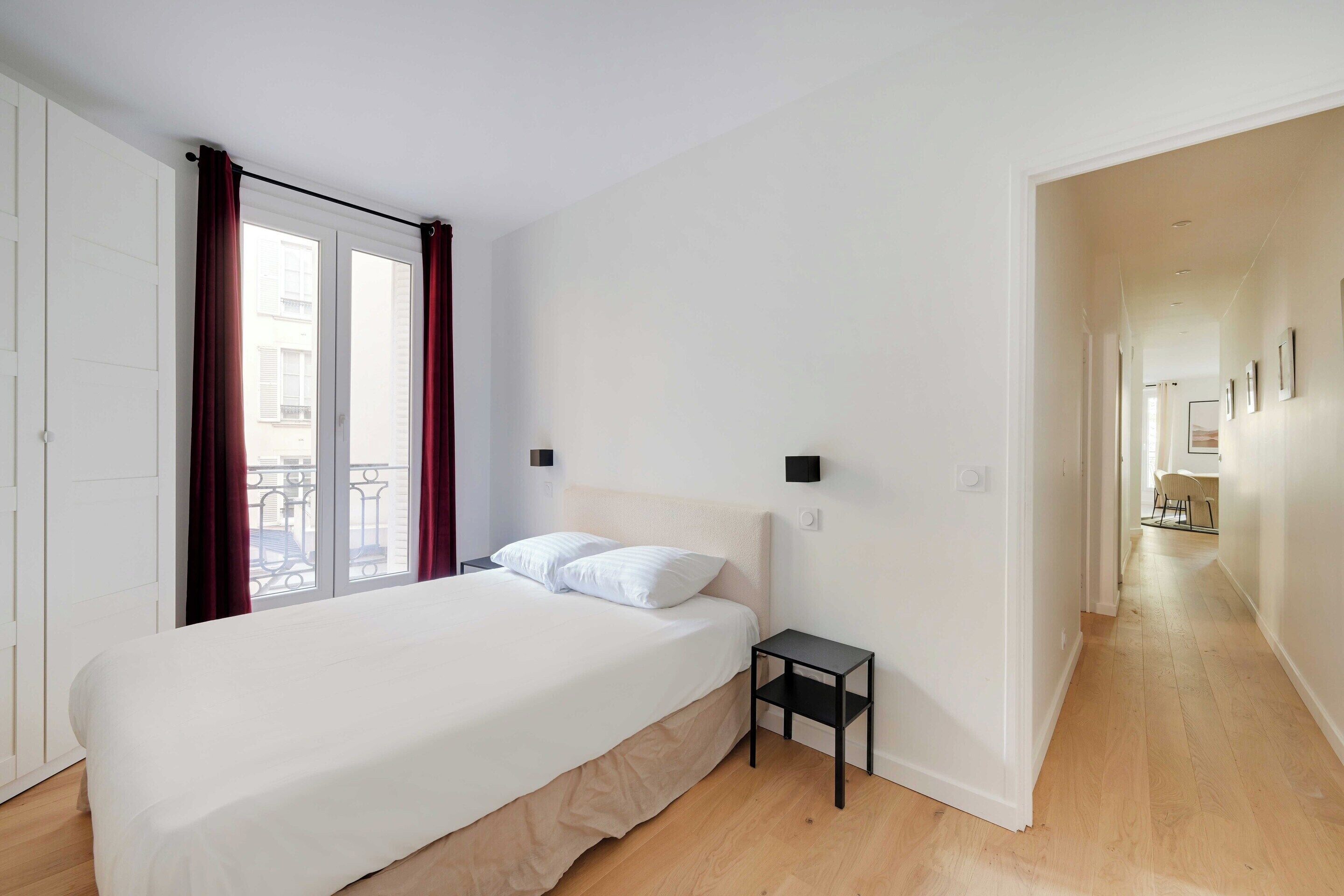 Apartment | 2 Schlafzimmer, laptopgeeigneter Arbeitsplatz, Bügeleisen/Bügelbrett