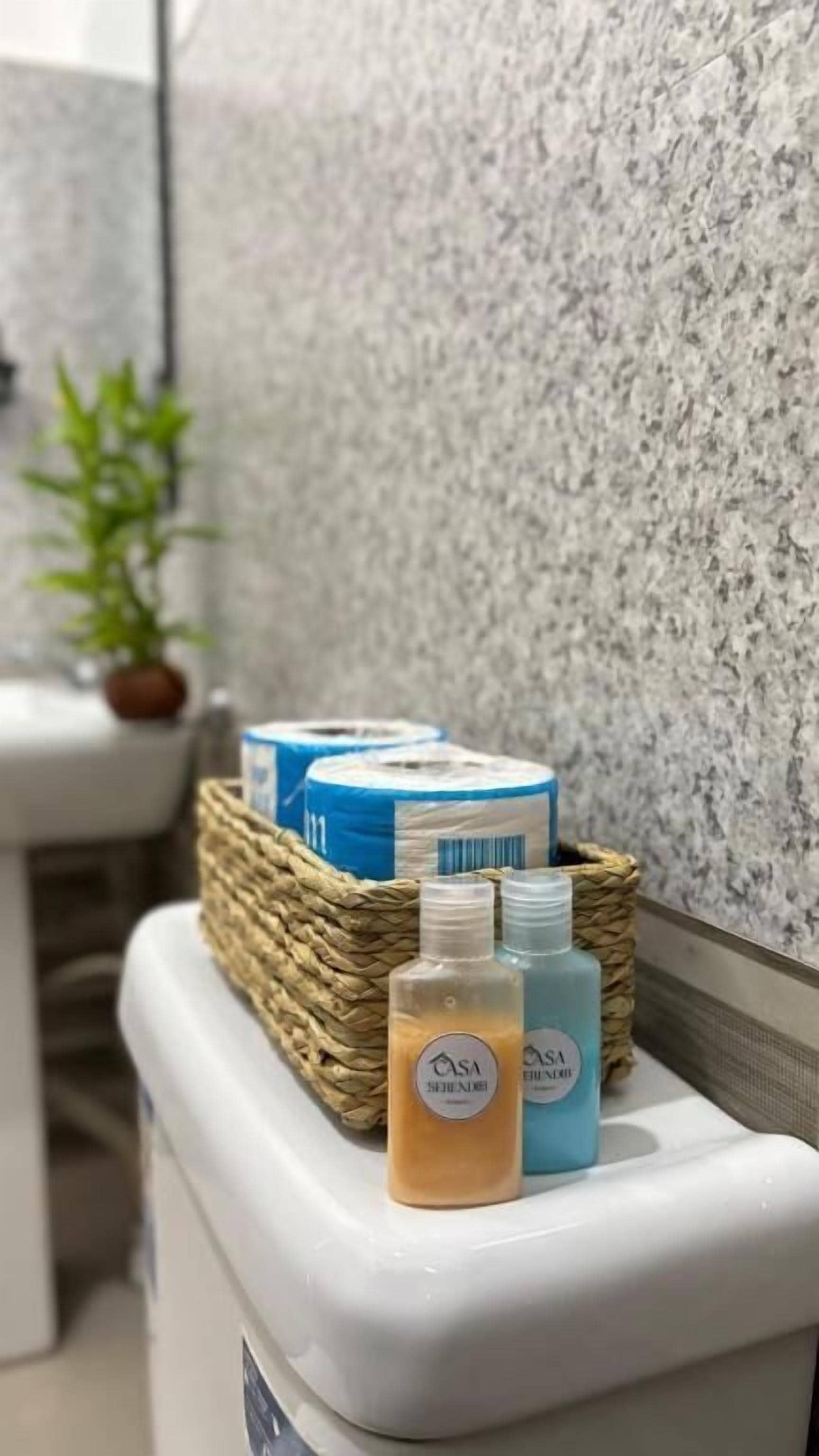 Dusche, Handtücher, Seife, Shampoo