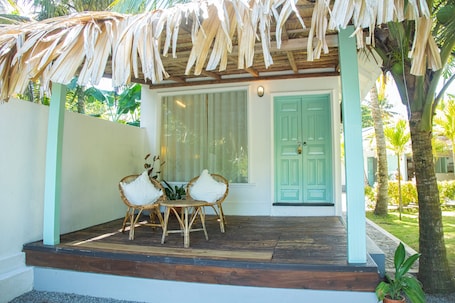 Family Room, 2 Queen Beds, Air conditioning, Lagoon View | Terrace/patio