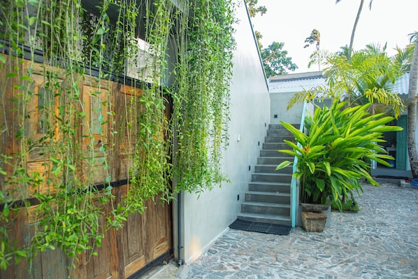 Fassade der Unterkunft