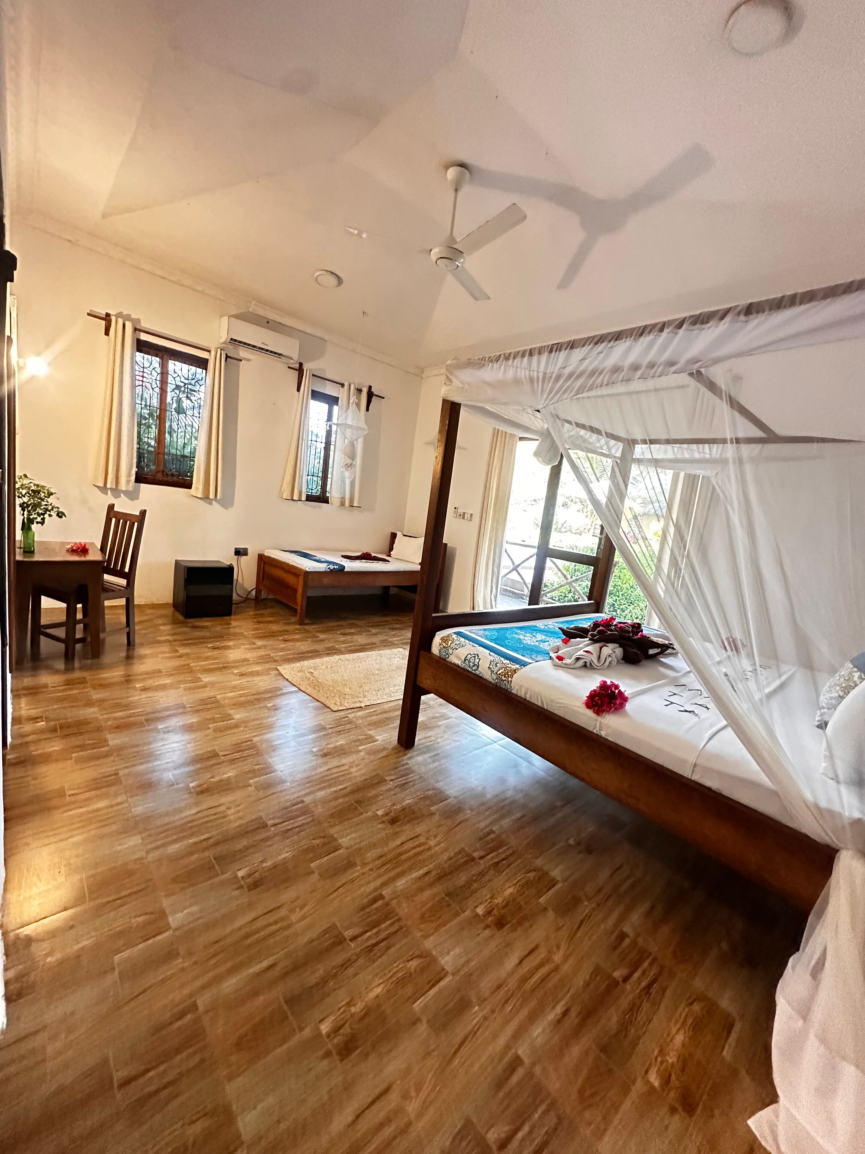 Family Bungalow, Courtyard View, Poolside | In-room safe, desk, blackout drapes, soundproofing