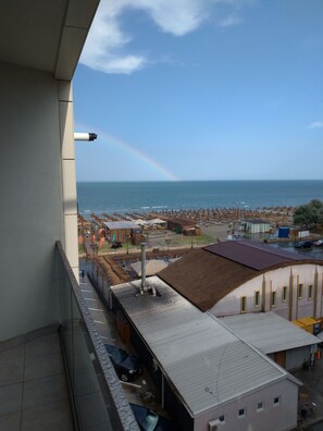 Apartment, 1 Bedroom, Accessible, Smoking | Balcony - 2 Rooms Apartment, max 5 Adults, Splendid View on the Beach and the sea (Navodari)