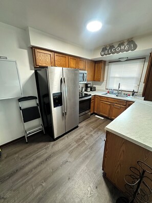 Microwave, oven, stovetop