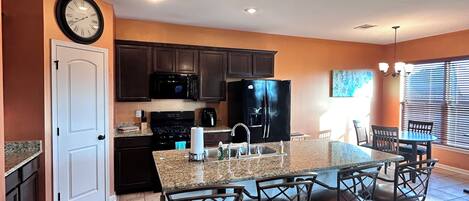 Microwave, oven, stovetop, dishwasher
