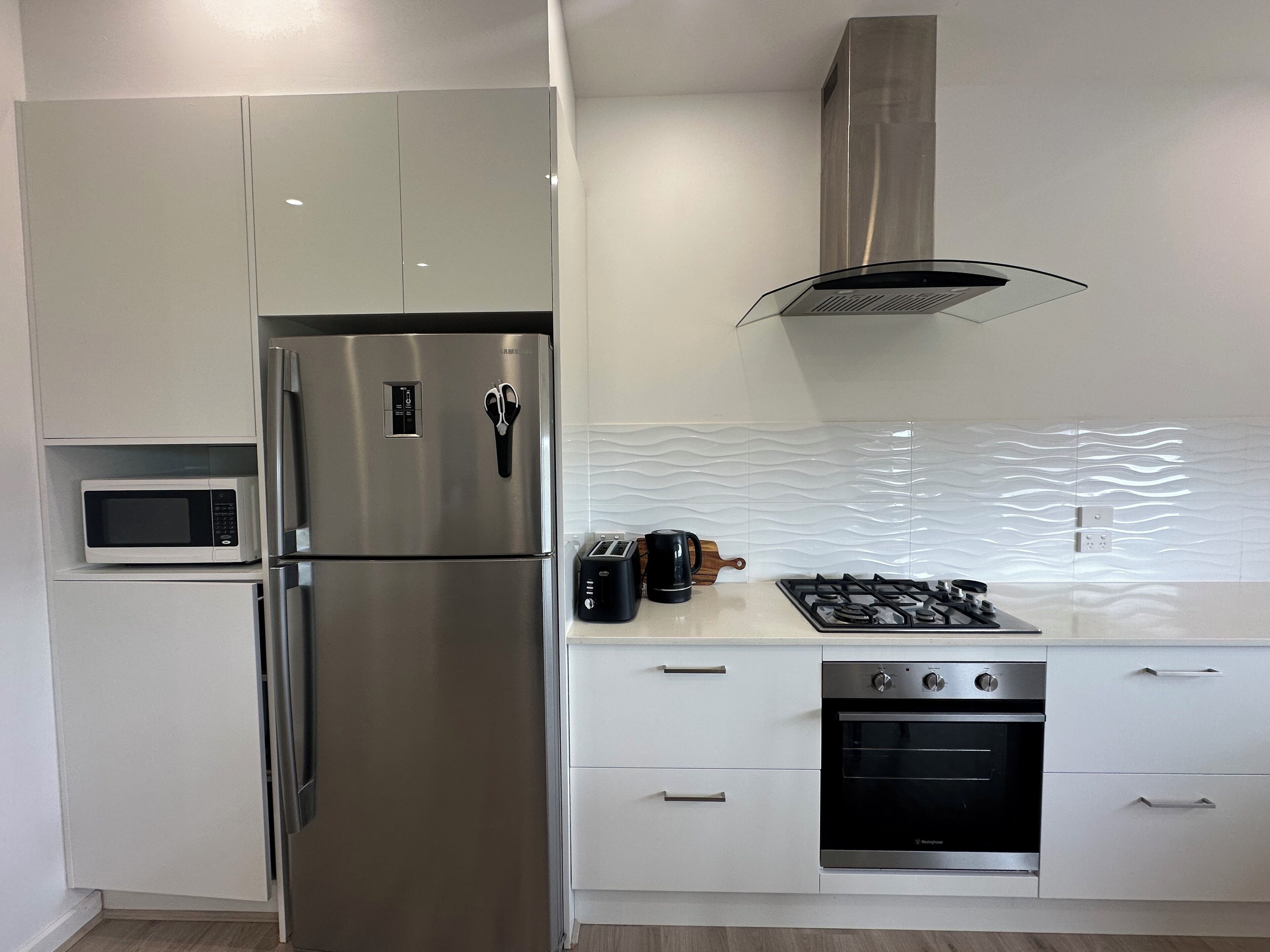 Microwave, oven, stovetop, dishwasher