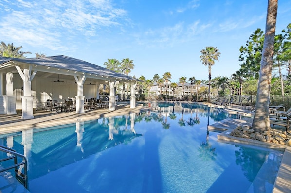 A heated pool