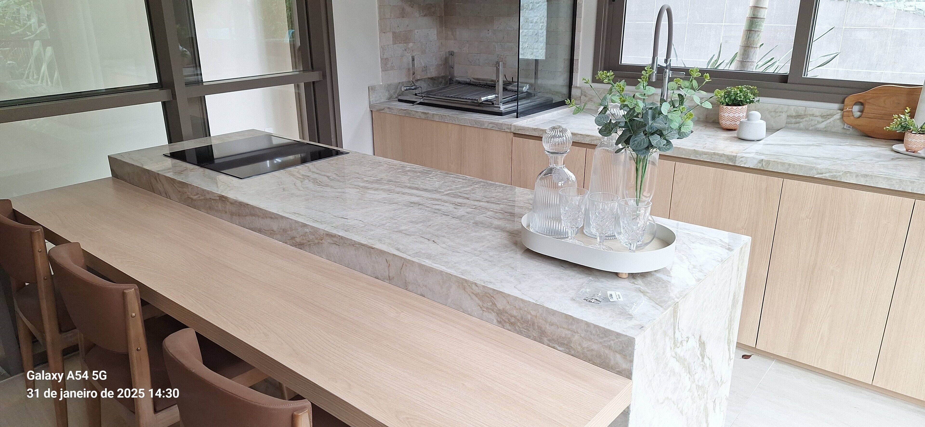 Fridge, microwave, stovetop, toaster