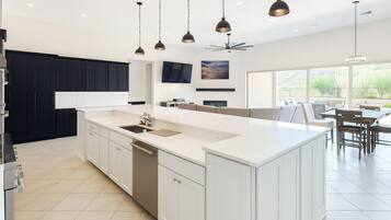 Microwave, oven, stovetop, dishwasher