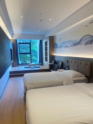 Business Double Room, City View | Desk, iron/ironing board, free WiFi - shenzhennanyouqiuguoXjiudian (Shenzhen)