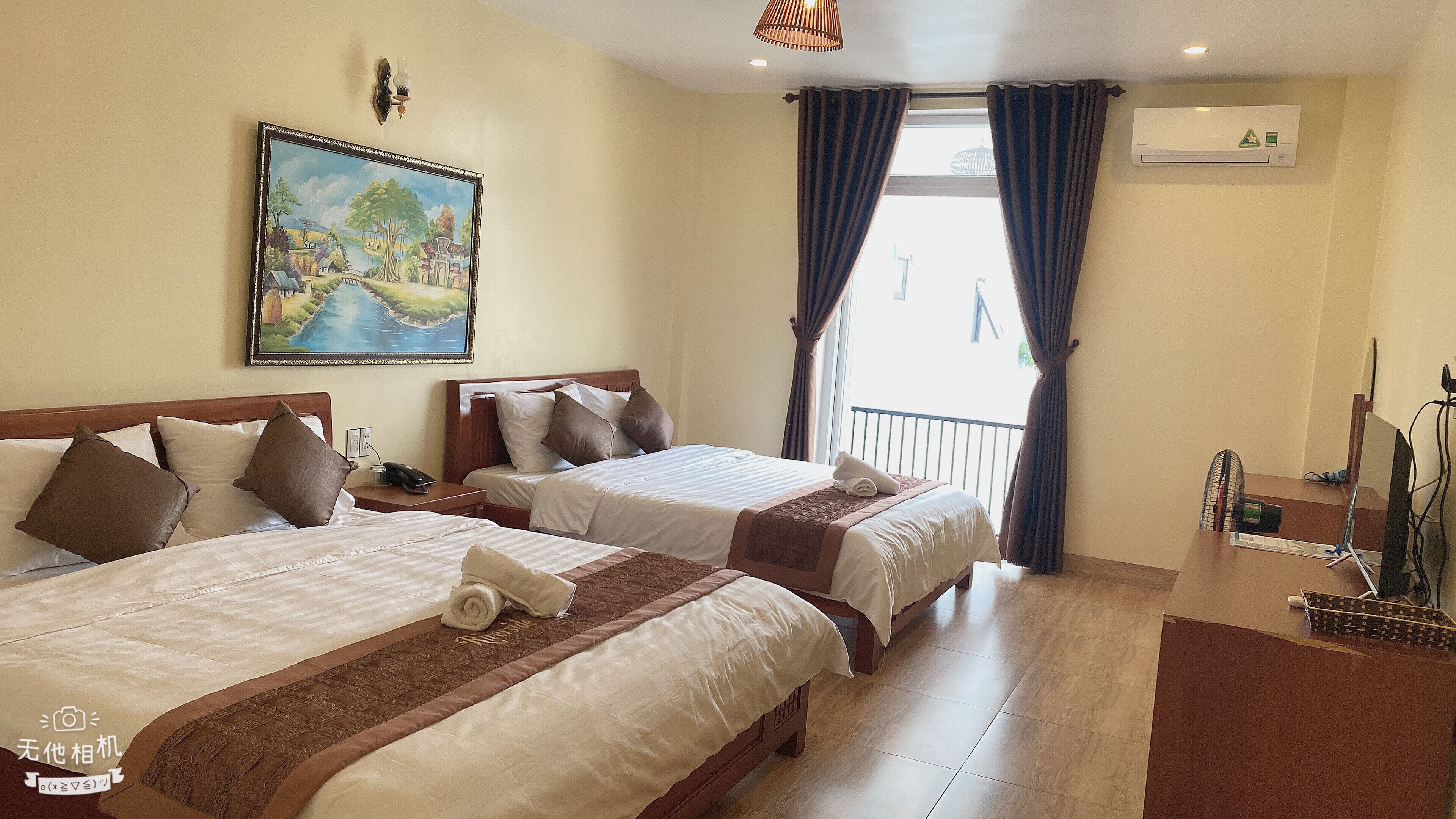 Family Quadruple Room, Garden View | Desk, iron/ironing board, free WiFi