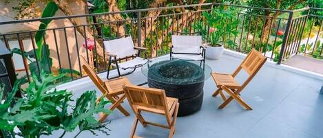 Familien-Vierbettzimmer, Gartenblick