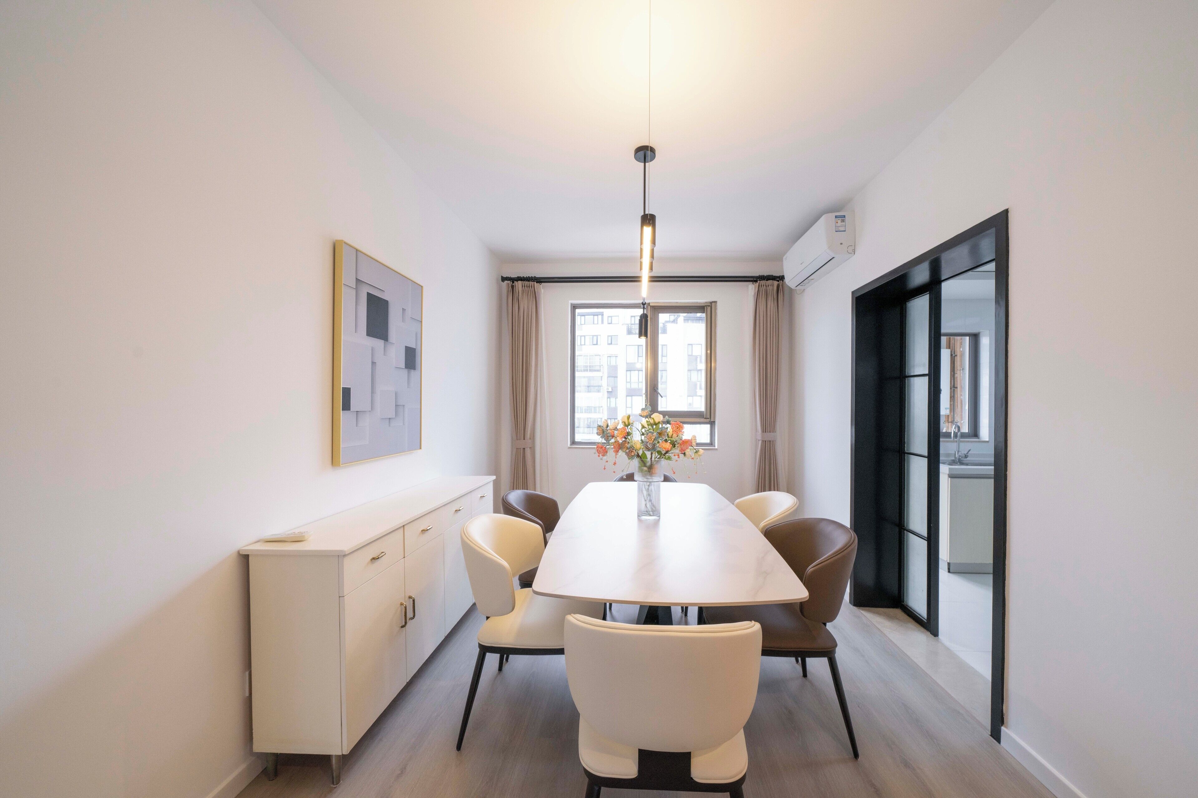 Apartment, 3 Bedrooms, Balcony, City View | Living room | 55-inch Smart TV with cable channels