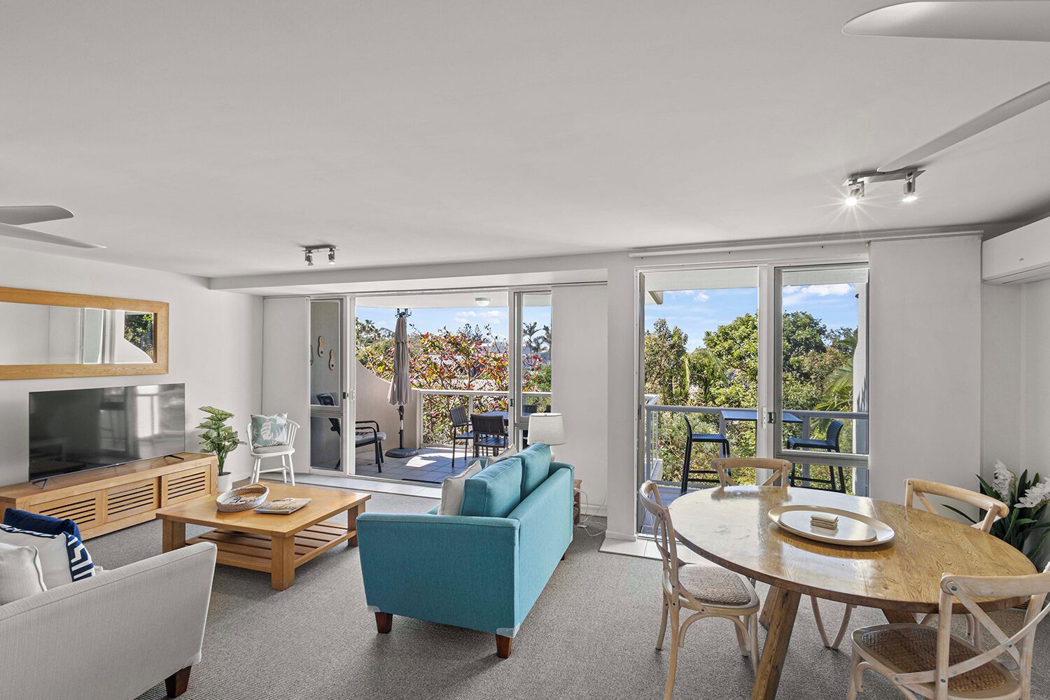 Comfort Apartment, Balcony | Living area | TV