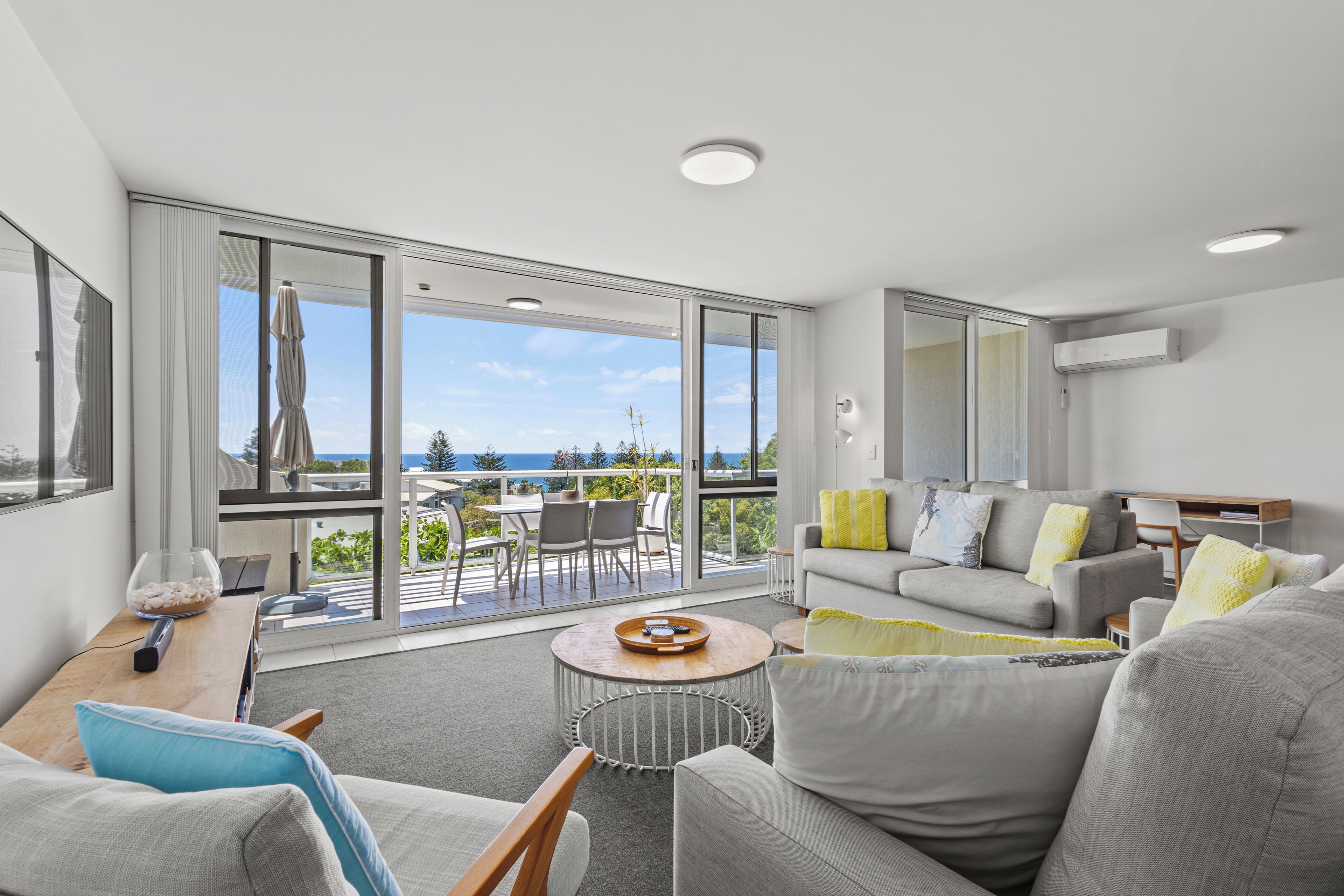 Deluxe Apartment, Balcony, Sea View | Terrace/patio