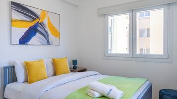 Apartment, 1 Schlafzimmer, Küche, Stadtblick | Verdunkelungsvorhänge, Bügeleisen/Bügelbrett, kostenloses WLAN