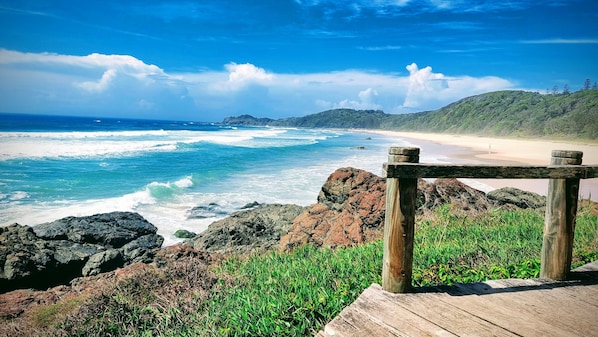 Beach nearby, beach towels