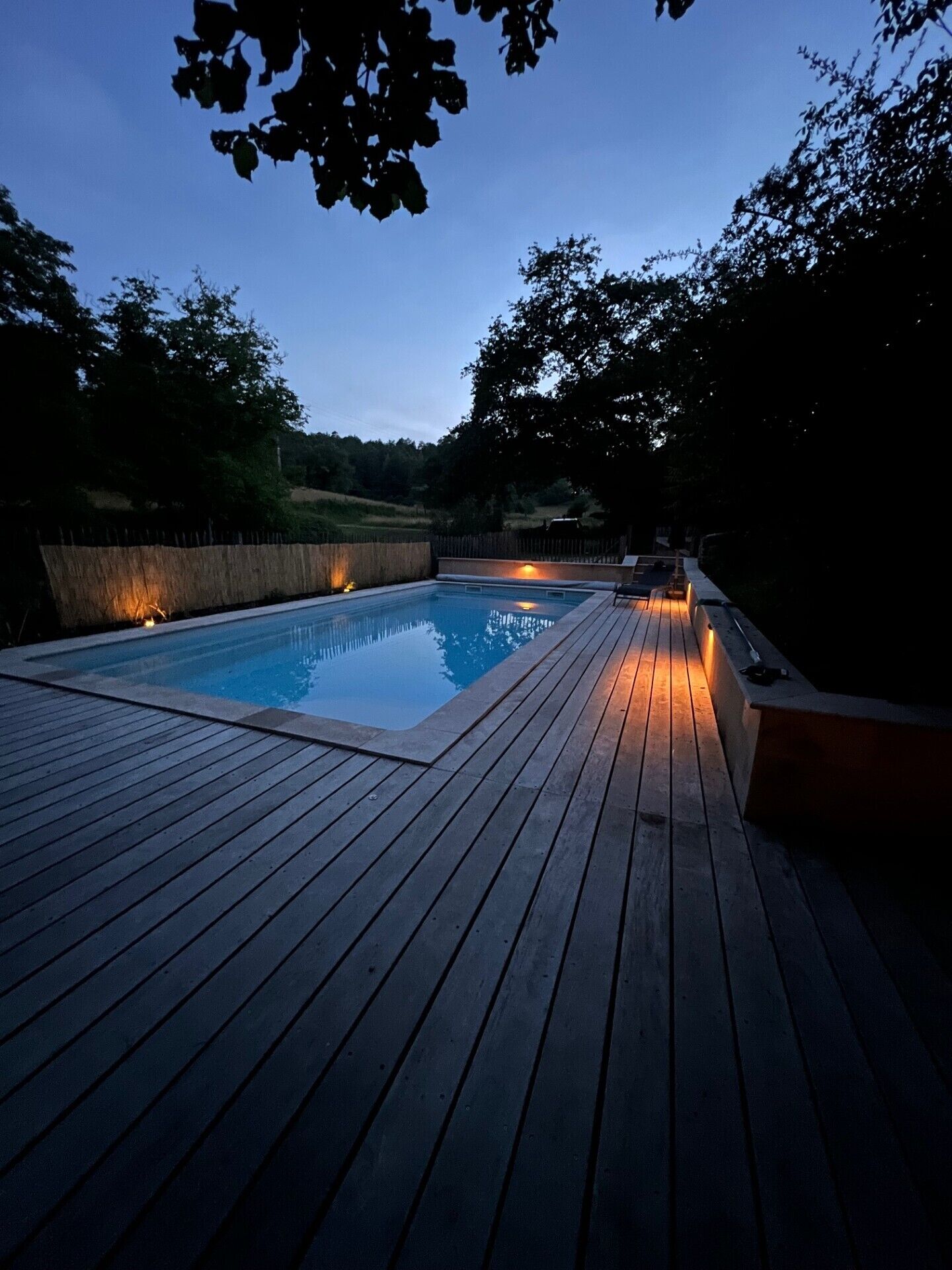 Piscine extérieure, piscine chauffée