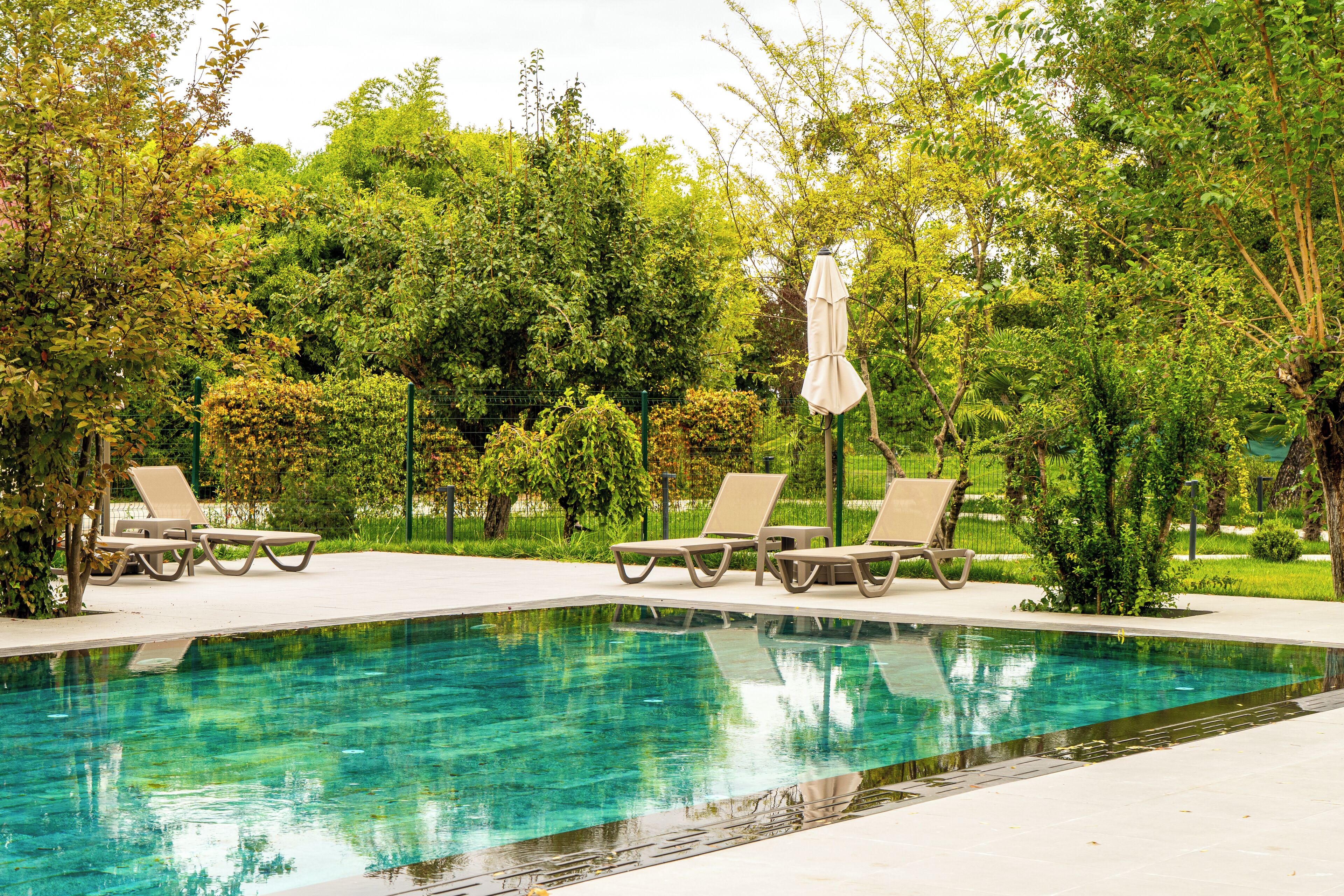 Seasonal outdoor pool