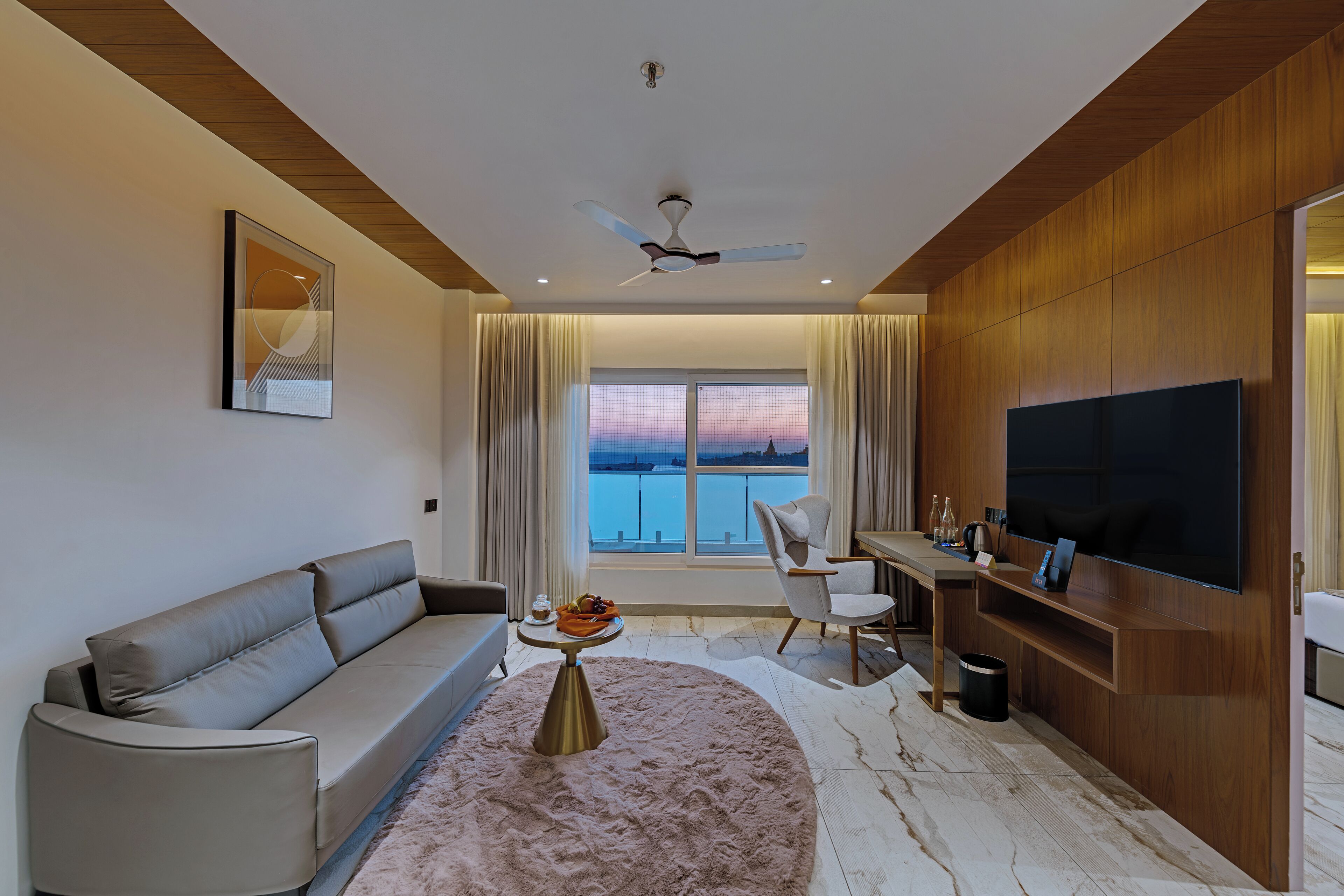 Presidential Suite | Living area | 40-inch flat-screen TV with cable channels