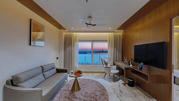 Presidential Suite | Living area | 40-inch flat-screen TV with cable channels