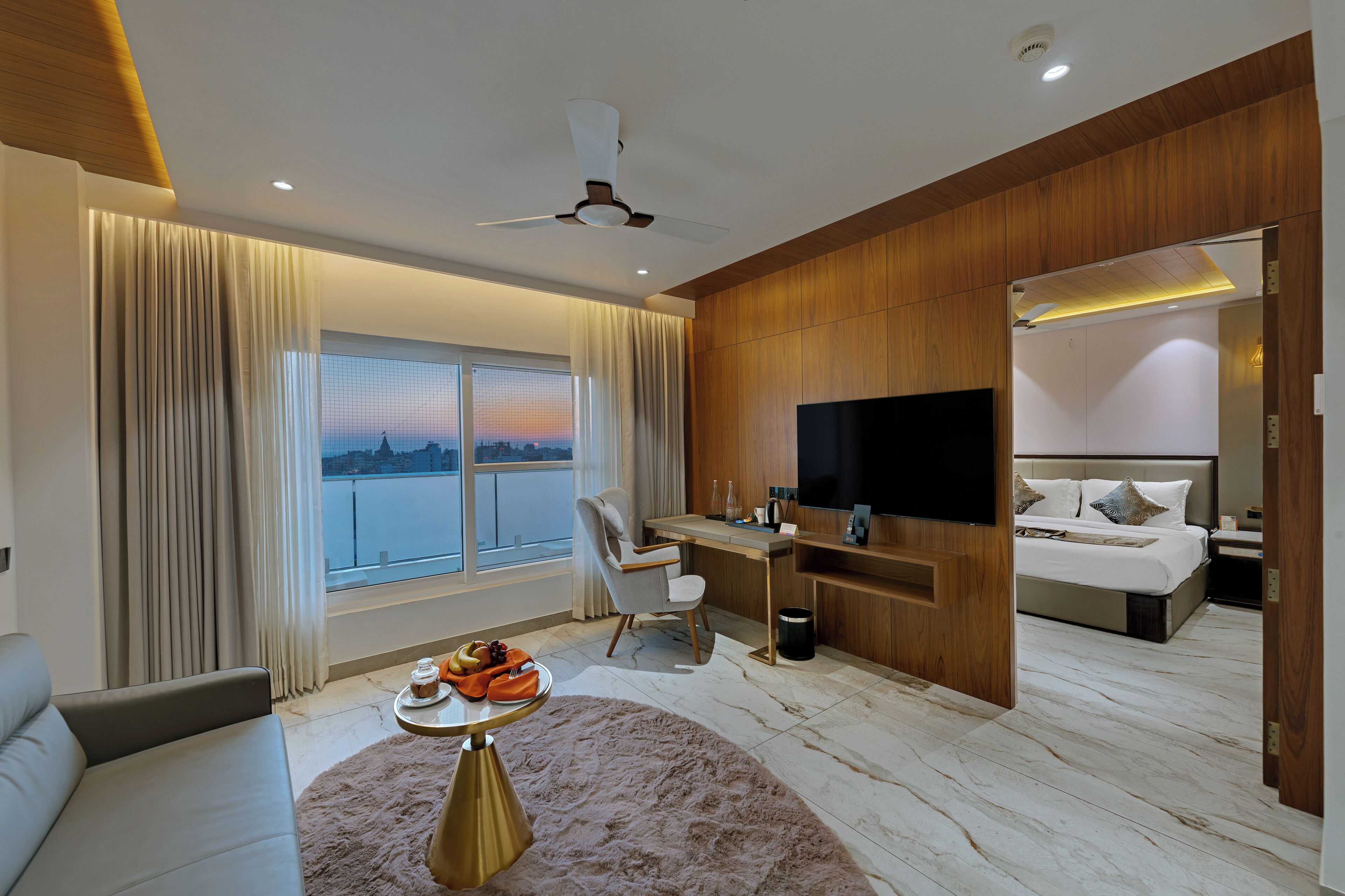 Presidential Suite | Living area | 40-inch flat-screen TV with cable channels