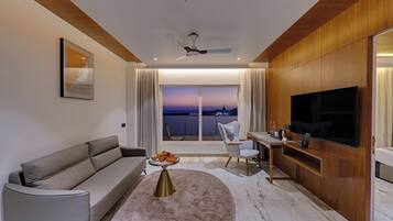 Presidential Suite | Living area | 40-inch flat-screen TV with cable channels