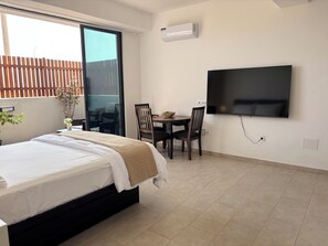 1 bedroom, iron/ironing board, Internet, bed sheets