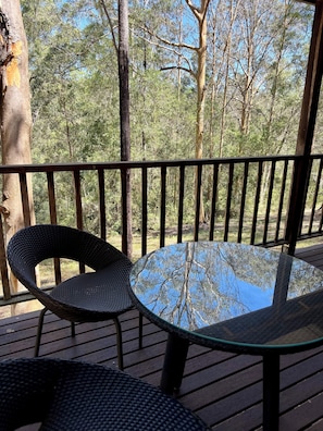 Deluxe Cabin, 1 Queen Bed, Kitchenette, Garden View | View from room