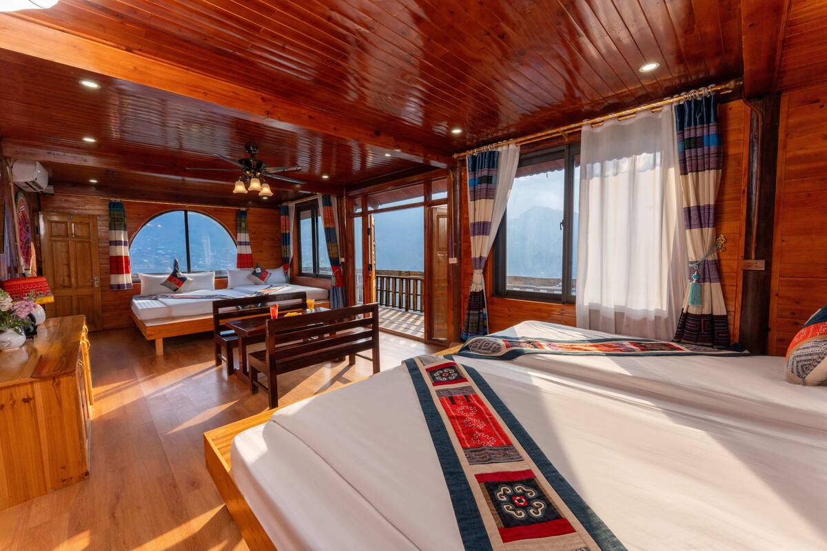 Familienzimmer, Bergblick | Kostenloses WLAN, Bettwäsche