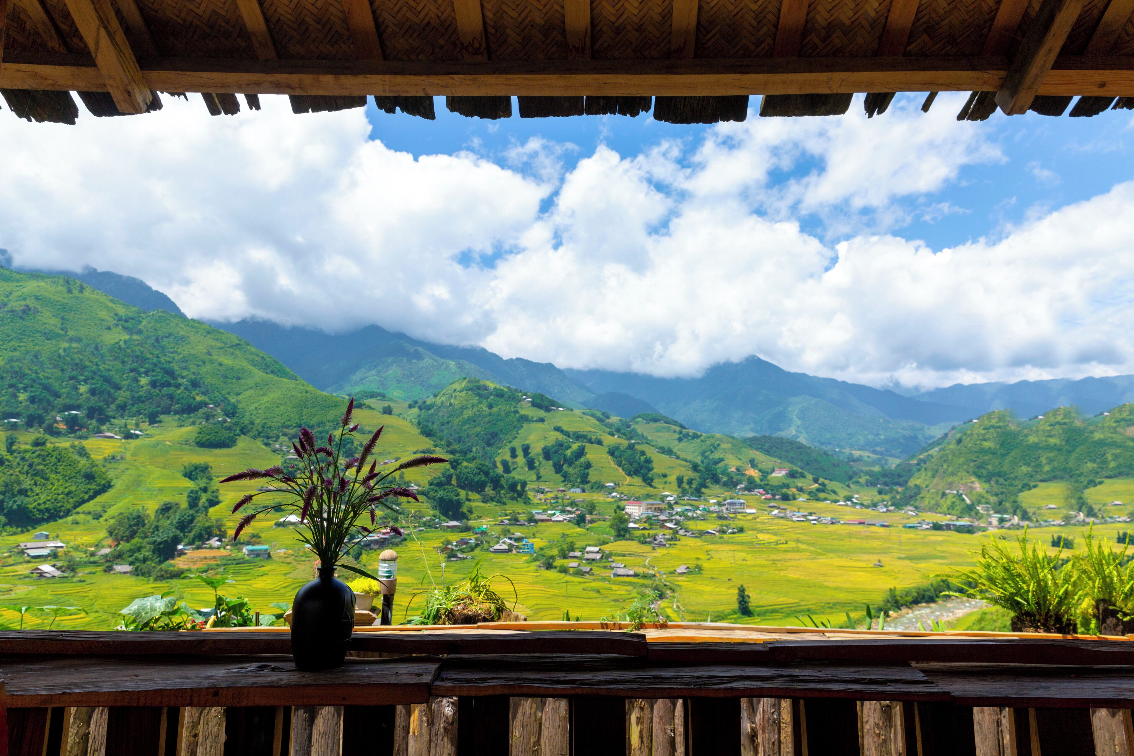 Utsikt fra overnattingsstedet