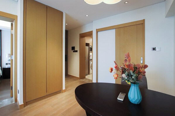Superior Apartment, 1 Bedroom, Kitchen, City View | Living room