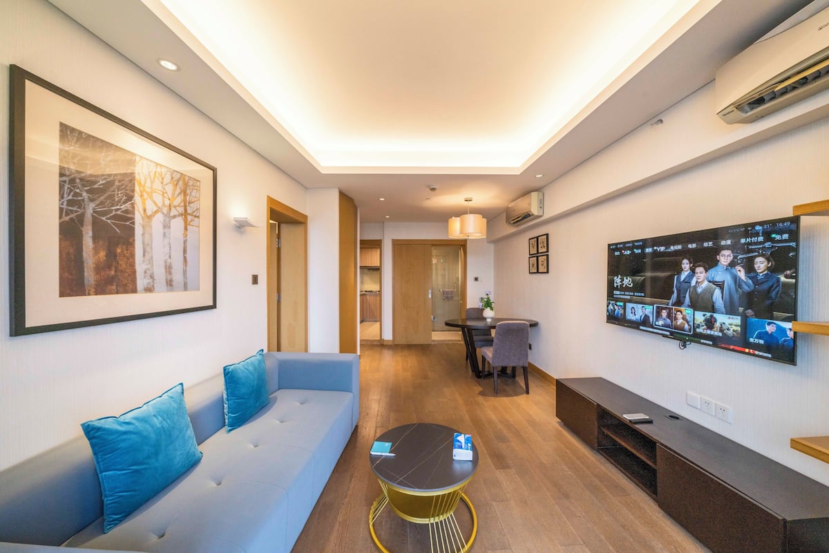 Departamento, 1 habitación, cocina, vista a la ciudad | Sala de estar