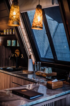 高級樓中樓客房, 露台 | 私人廚房