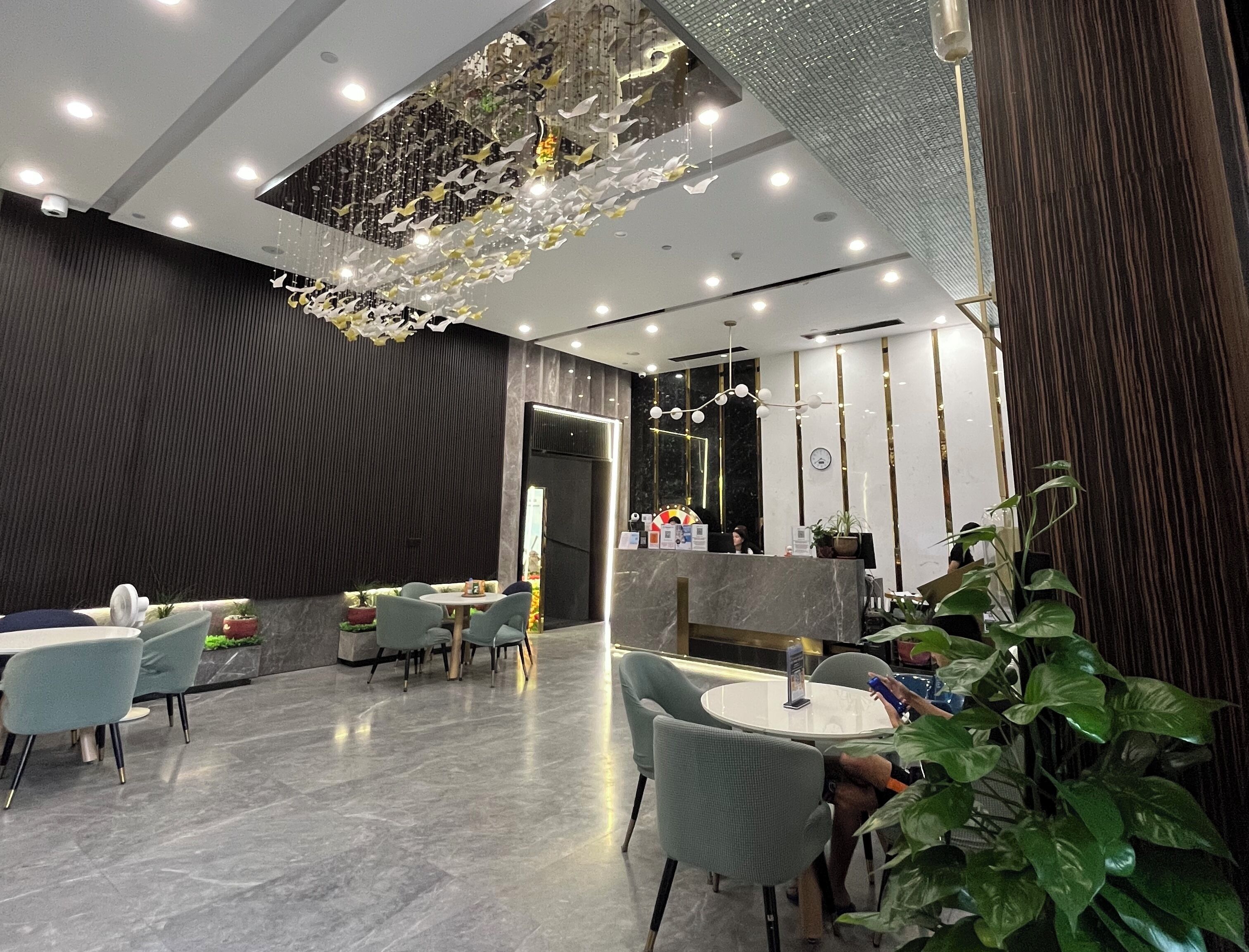 Sitteområde i lobbyen