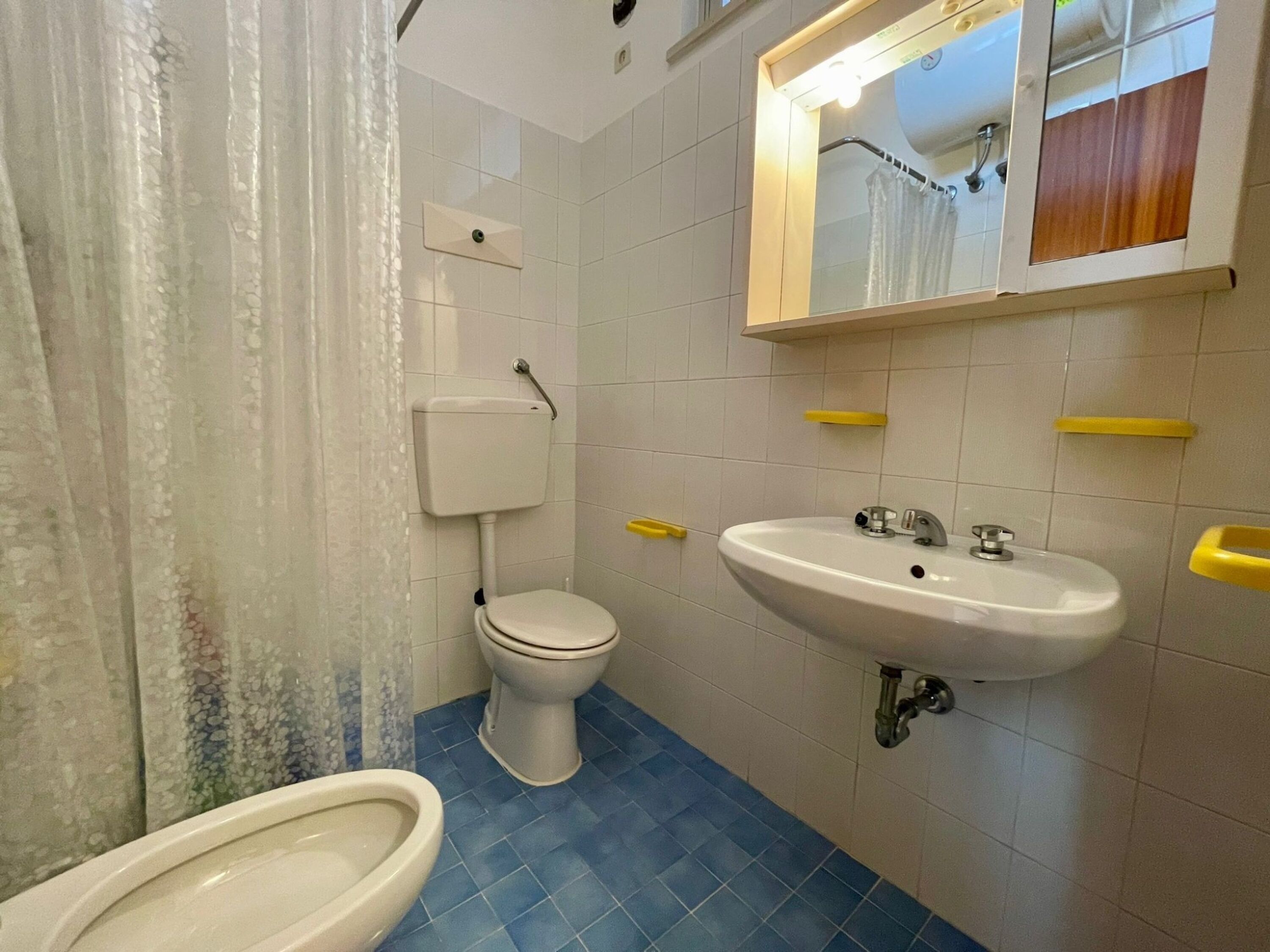 Apartamento, 1 habitación, balcón, vistas al mar | Baño