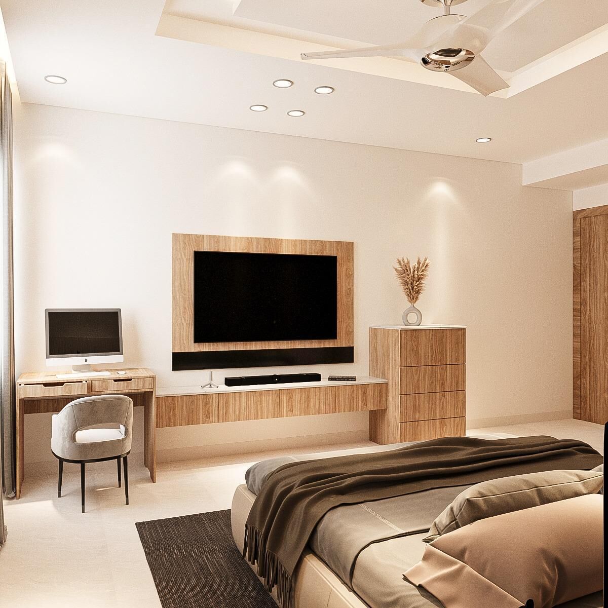 Habitació doble Deluxe, vistes a la ciutat | Escriptori i espai de treball apte per a portàtils 