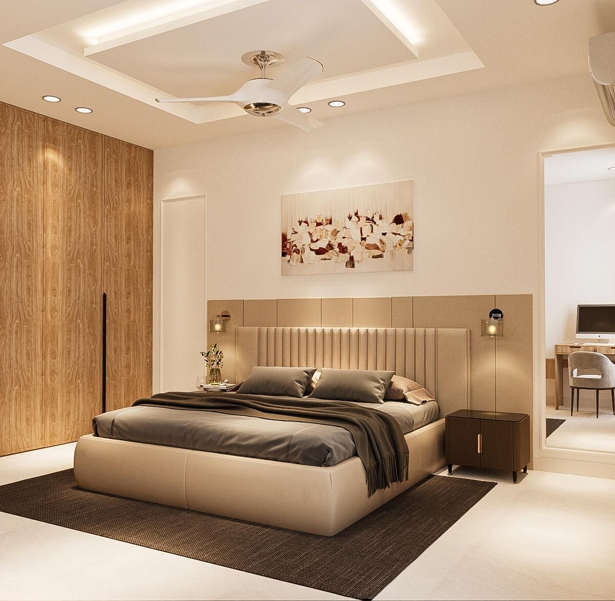 Habitació doble Deluxe, vistes a la ciutat | Escriptori i espai de treball apte per a portàtils 