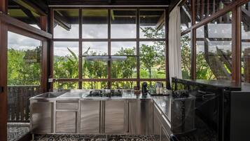 One Bedroom Wooden Villa | Private kitchen