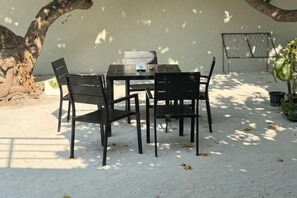 Outdoor dining - AIMI Beach, Gulhi Island, Maldives (Gulhi)