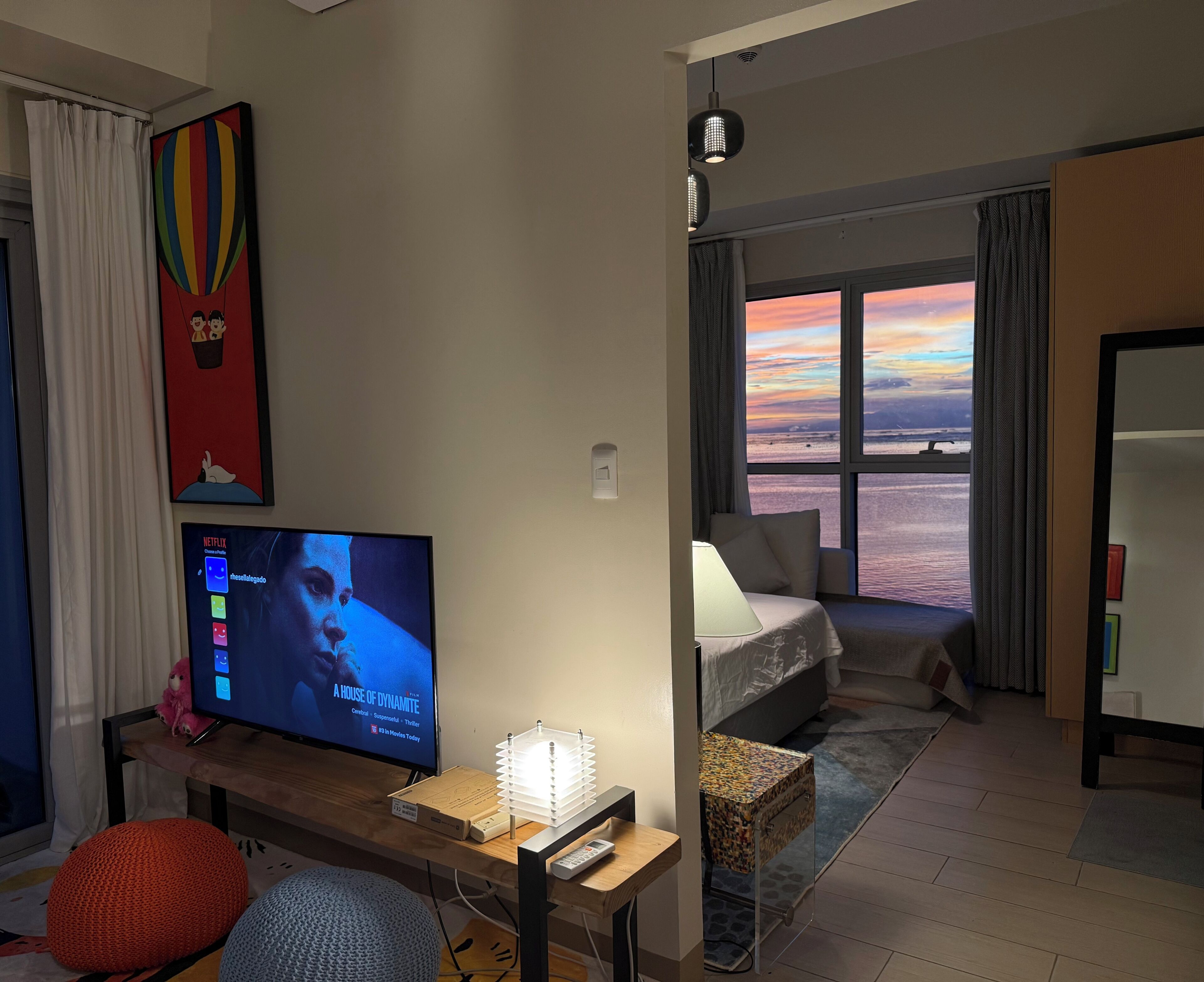Appartement Deluxe, balcon, vue mer | Vue de la chambre