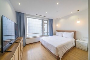Superior-Apartment, 1 Schlafzimmer, Küche, Stadtblick | Kostenloses WLAN