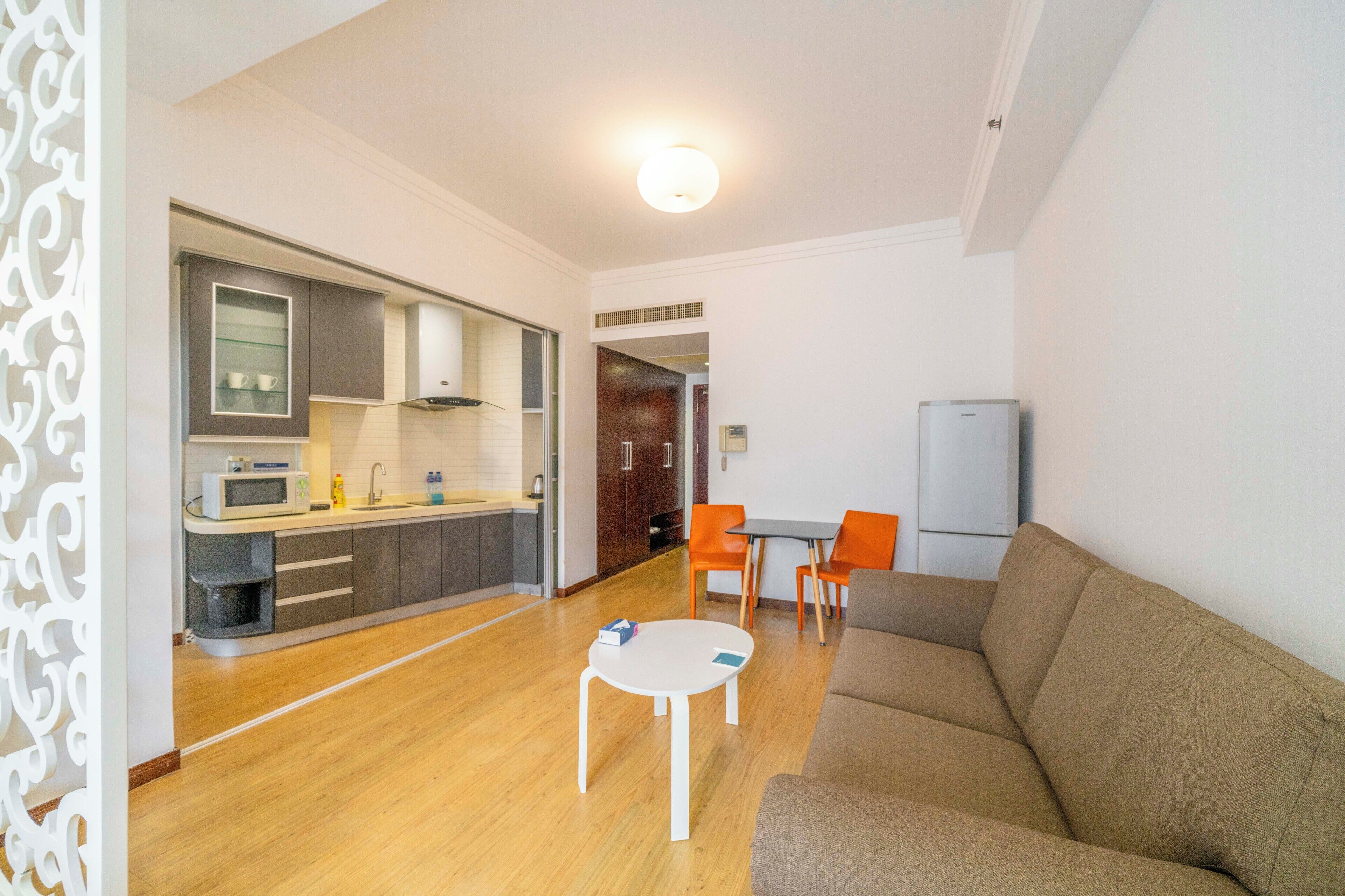 Superior Apartment, 1 Bedroom, Kitchen, City View | Living room