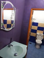 标准双人房或双床房 | 浴室 | 淋浴设施、毛巾、肥皂、卫生纸