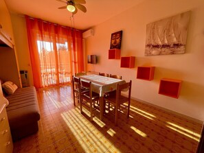 Apartment, 1 Bedroom, Balcony, Pool View | Dining room - Comfy Flat in a Residence With Pool (Caorle)
