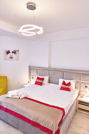 Premium bedding, individually decorated, individually furnished