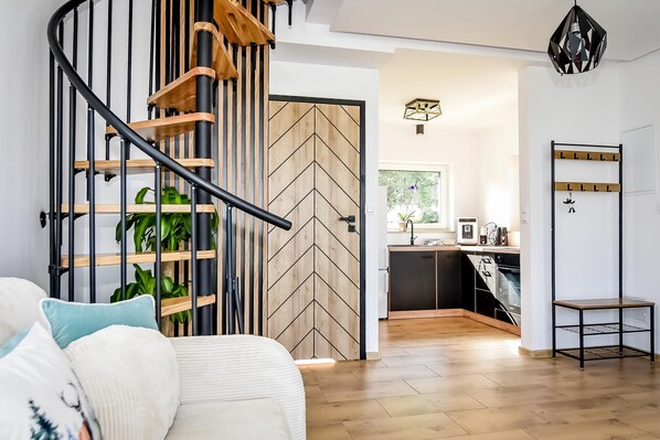 Chalet, 2 Bedrooms | Living room | Flat-screen TV - Domki Perła Białki z Jacuzzi (Bukowina Tatrzanska)